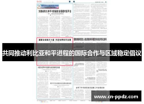 共同推动利比亚和平进程的国际合作与区域稳定倡议 共同推动利比亚和平进程的国际合作与区域稳定倡议